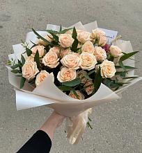 Букет Кремовые розы Латте в Замостье