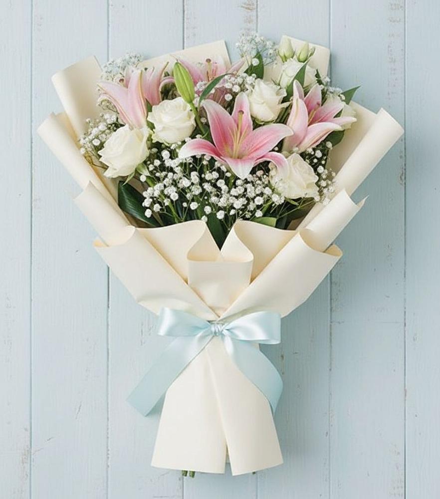 Букет цветов из: Лилии в Замостье