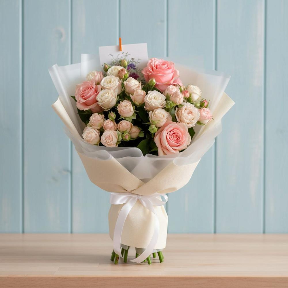 Букет цветов из: Розы в Замостье