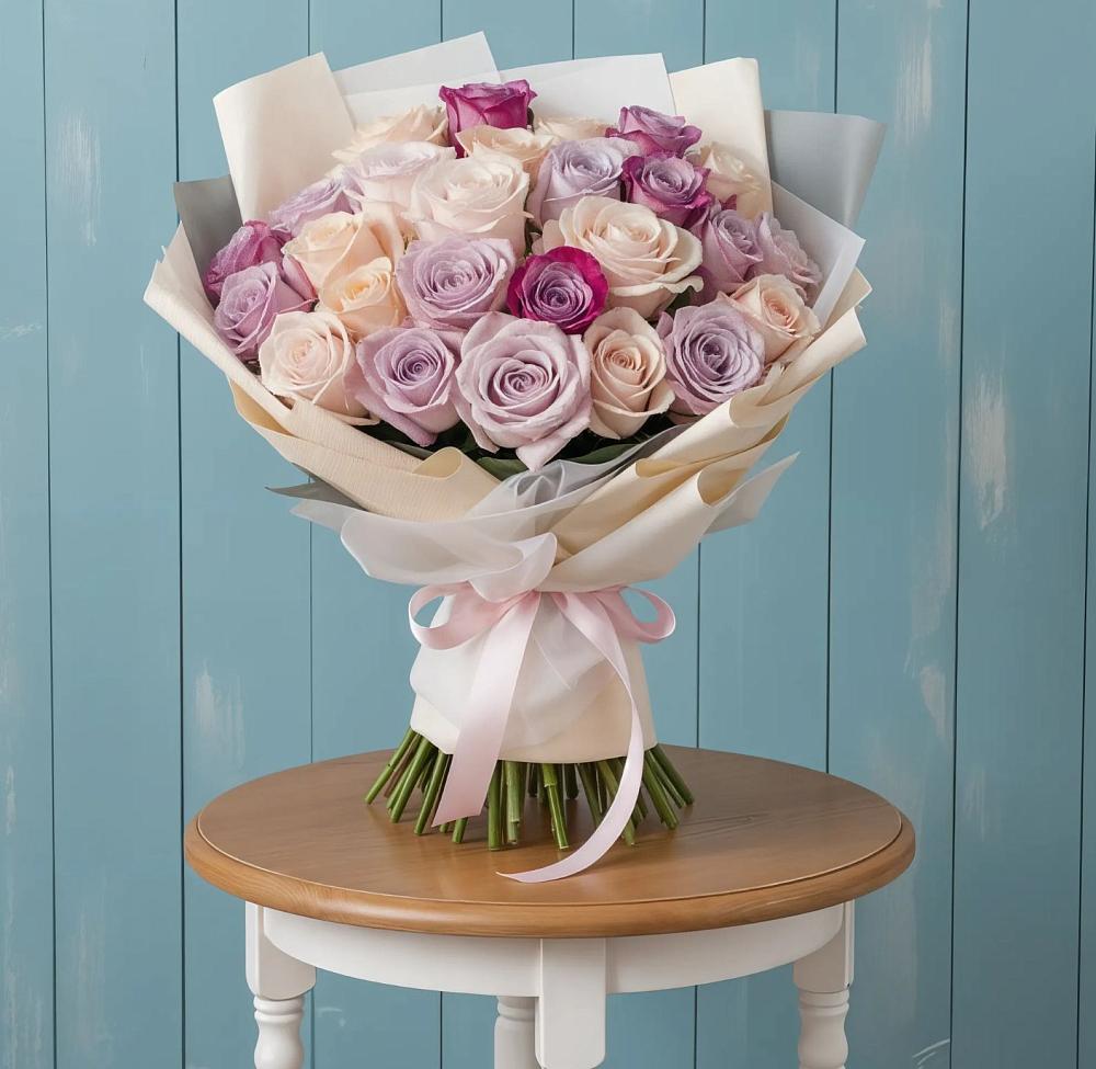 Букет цветов из: Розы в Замостье