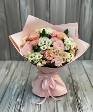 Букет цветов из:  Гвоздики, Розы и Хризантемы в Замостье