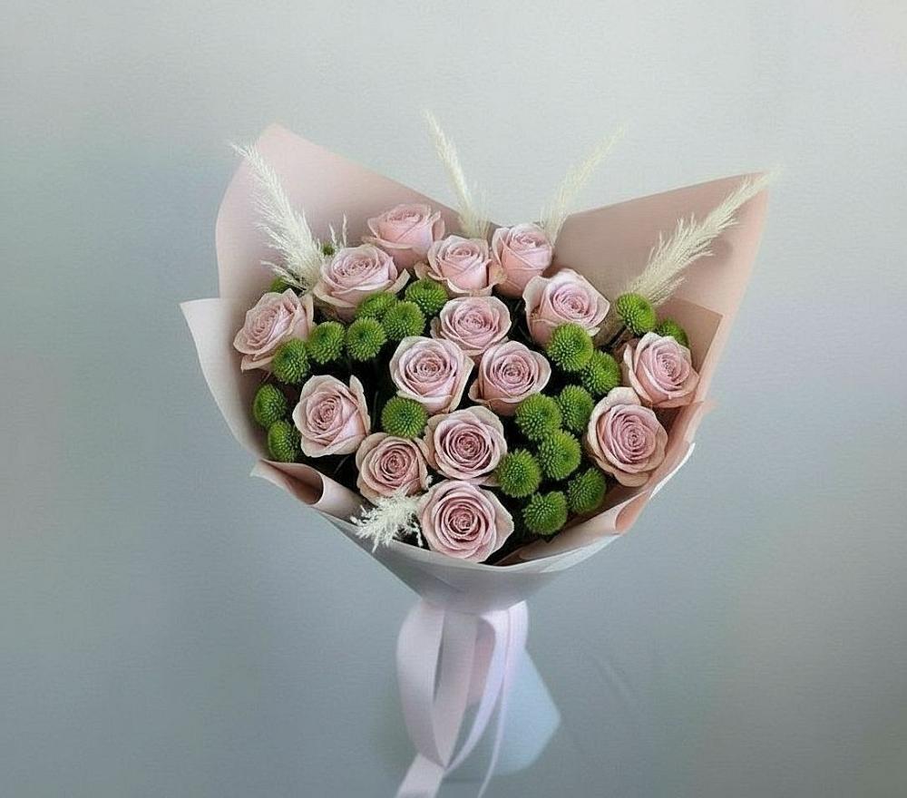 Букет цветов из: Розы и Хризантемы в Замостье