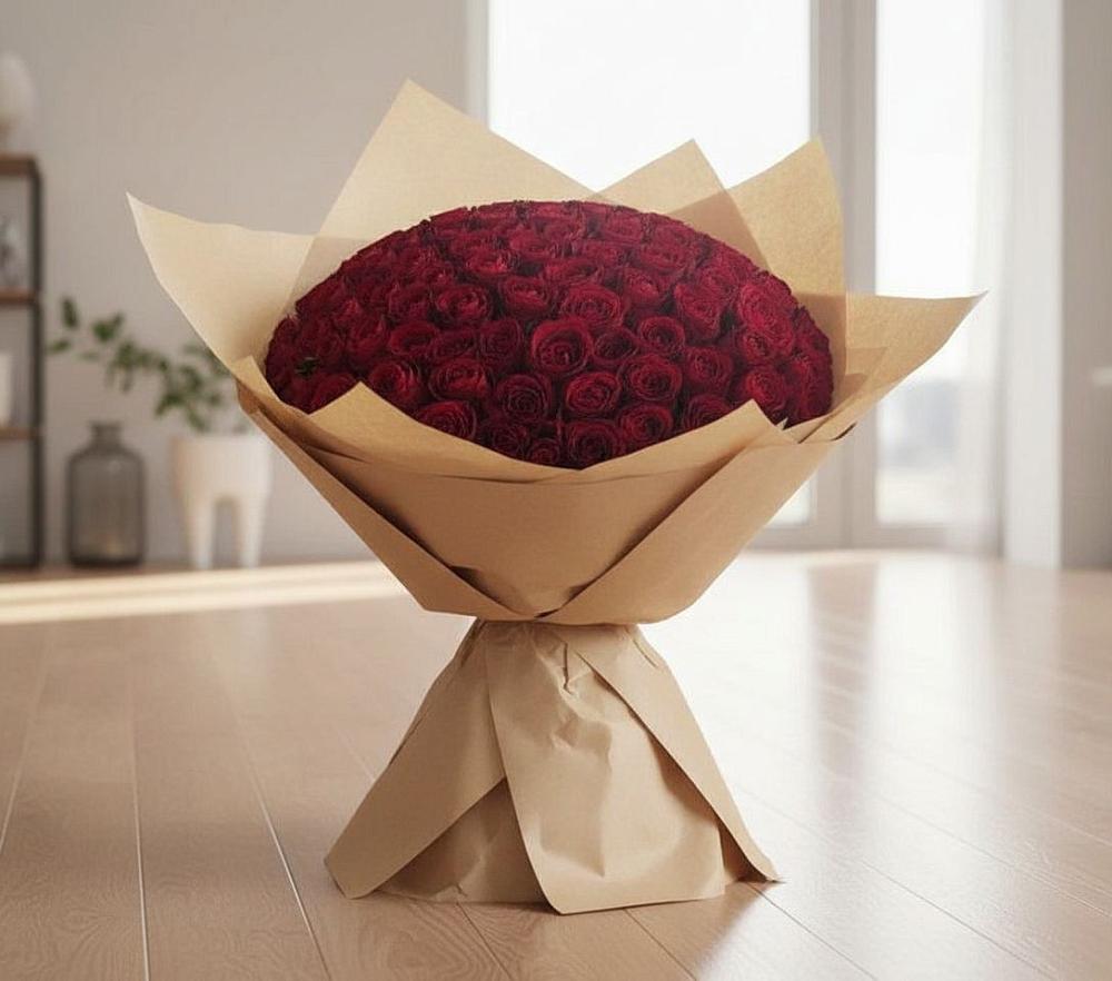 Букет 101 Красная роза в Замостье