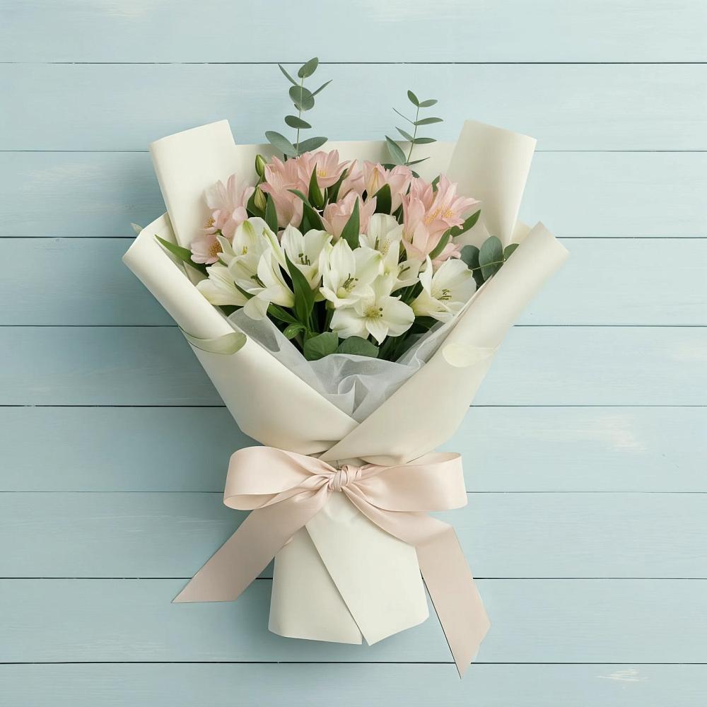 Букет цветов из: Альстромерии в Замостье