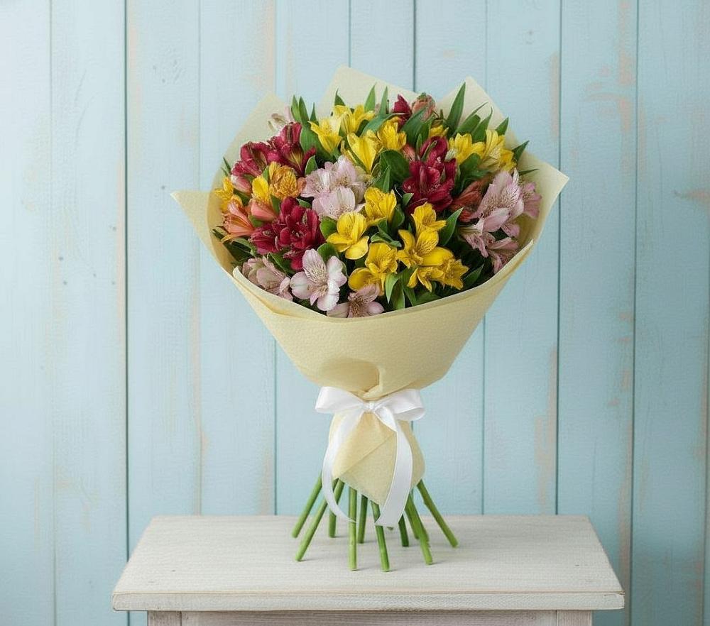 Букет цветов из: Альстромерии в Замостье