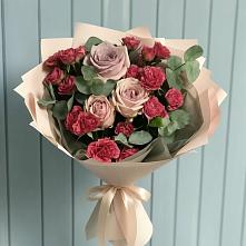 Букет цветов из:  Гвоздики и Розы #REPLACE_PRED# Замостье