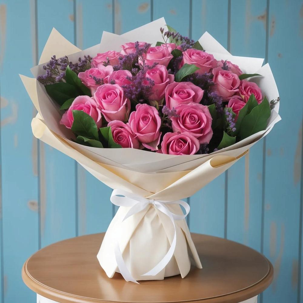 Букет цветов из: Розы в Замостье