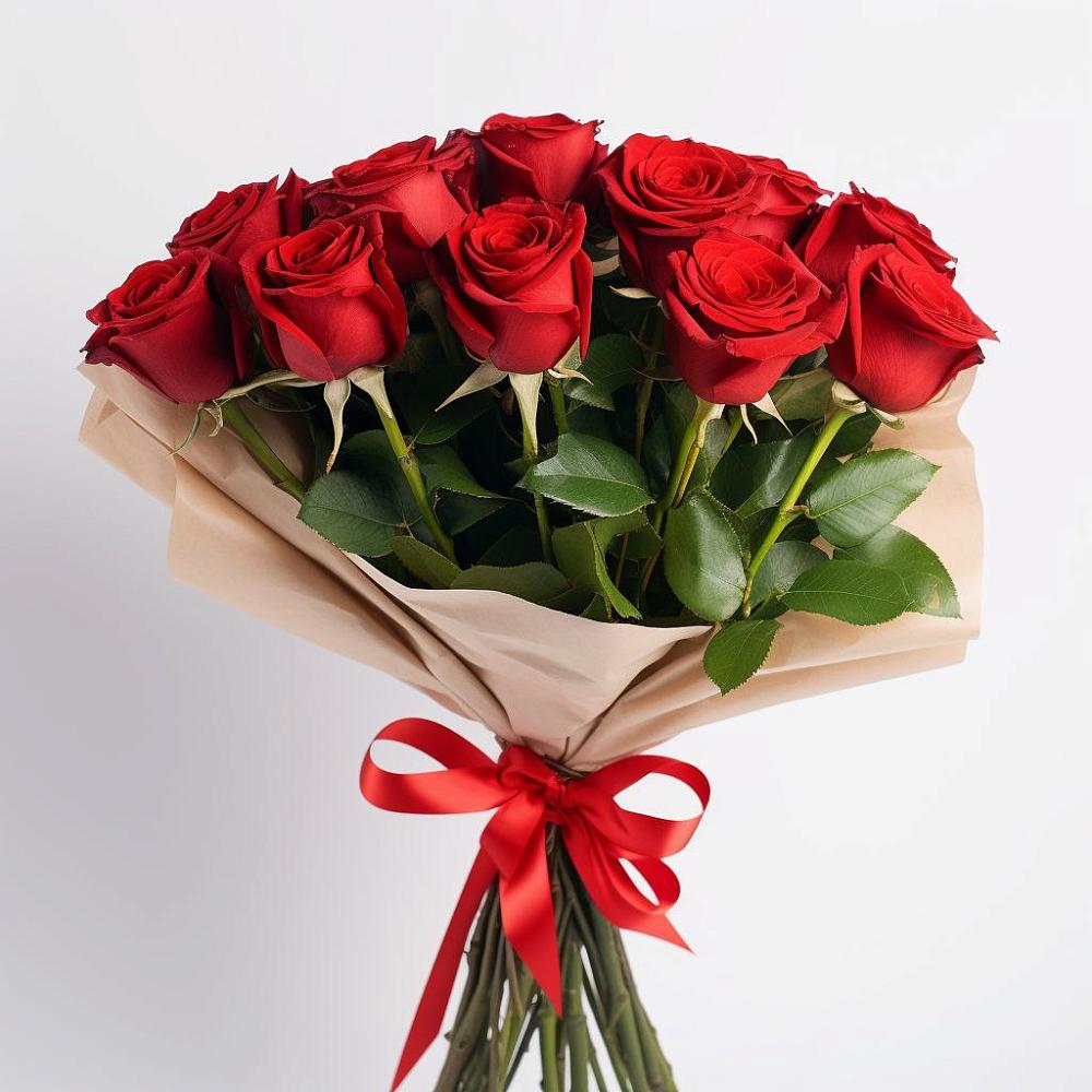 Букет 11 Красных роз Эдлесс Лав в Замостье