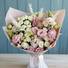 Букет цветов из:  Альстромерии и Розы в Замостье