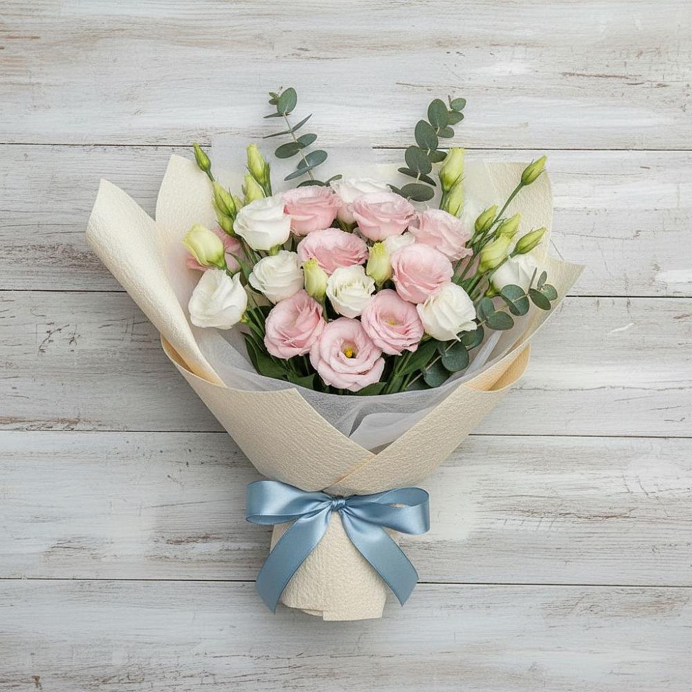 Букет цветов из: Лизиантусы в Замостье