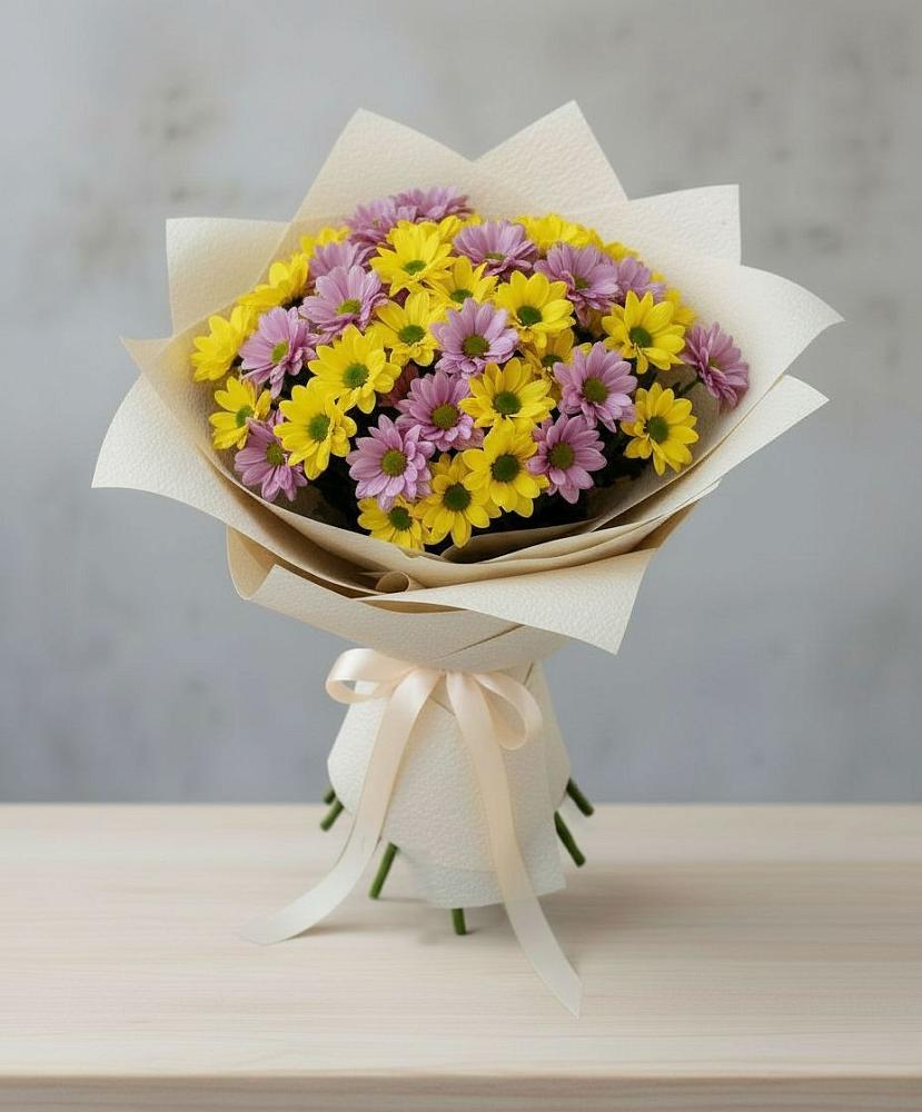 Букет цветов из: Хризантемы в Замостье